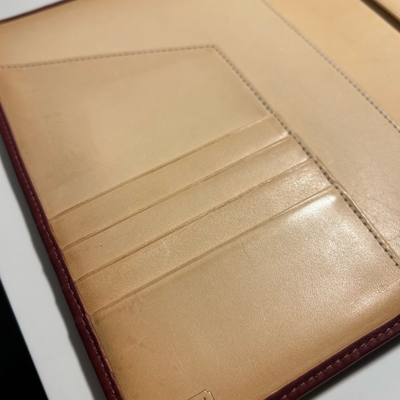 RARE Coach Brown and Maroon Canvas Notebook Cover - Picture 6 of 10